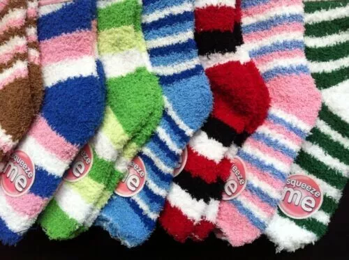 Women Ladies Girls Winter Fluffy Soft Bed Home Warm Thick Socks Assorted 1/3/6
