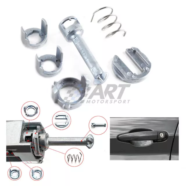 Kit de reparación de bombín de cerradura de puerta para Bmw X3 E83 6 piezas