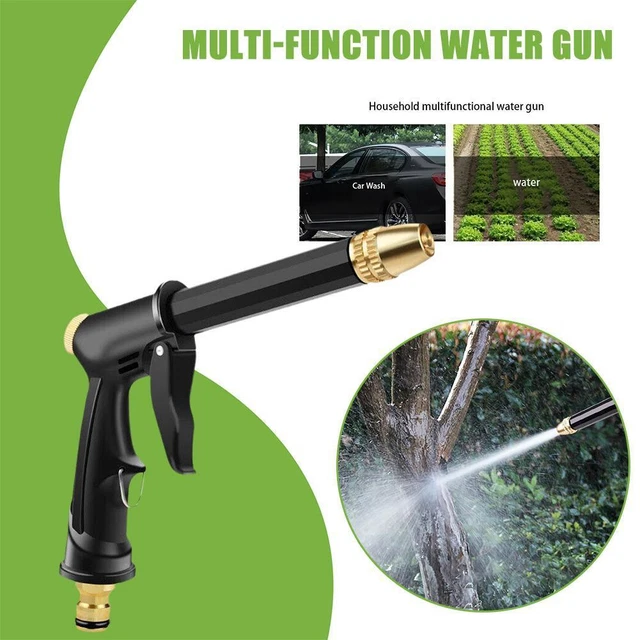 Hochdruck Wasser Spritzpistole Metall Messing Düse Schlauch Rasen,, Garten N8U1