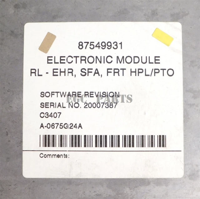 CASE INTERNATIONAL &PUMA Series" Tractor Electronic Control Unit