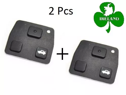 2 Pcs Replacement Remote Key Fob Silicon Rubber Pads For Toyota Key 2 3 Buttons