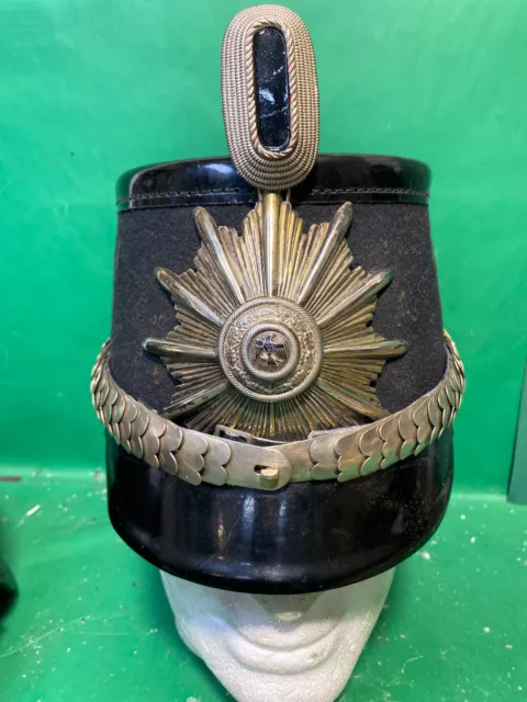 Preuß. Polizei-Offiziershelm um 1920  - casque a pointe-spikehelmet-Pickelhaube