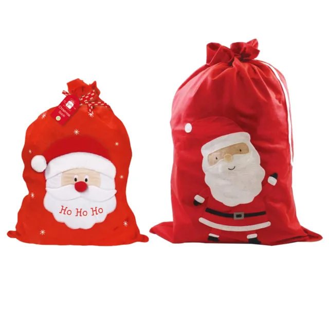 Jumbo / Large Christmas Santa Sack Stocking Red Father Xmas Gift Present Bags