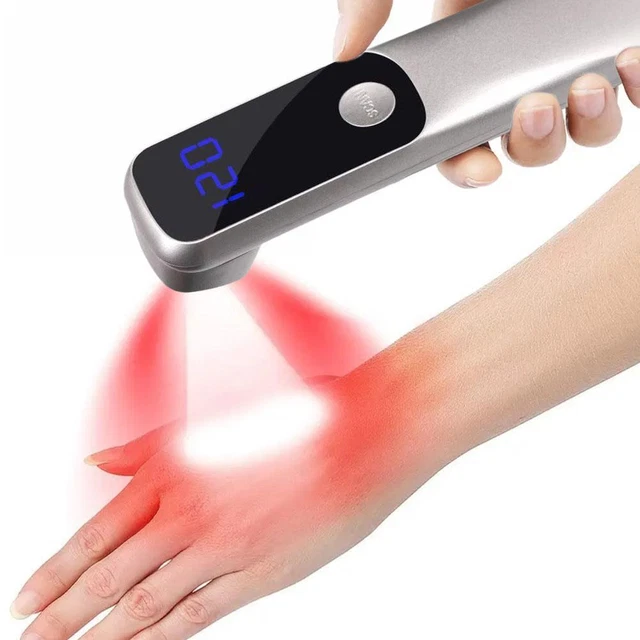 Dispositivo de terapia de mano 660nm 850nm para alivio del dolor cicatrización de heridas V3G5