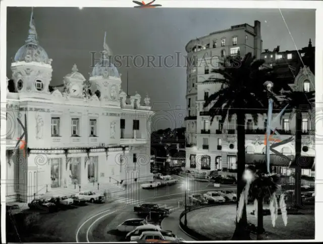 1973 Press Photo Exterior view of the Monte Carlo Casino in Monaco - lra86783