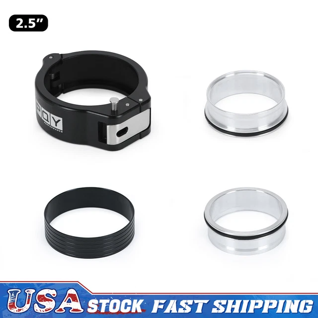 2.5 Inch 63mm Aluminum HD Clamp Intake V-band Clamp Intercooler Pipes Pipe 2 6
