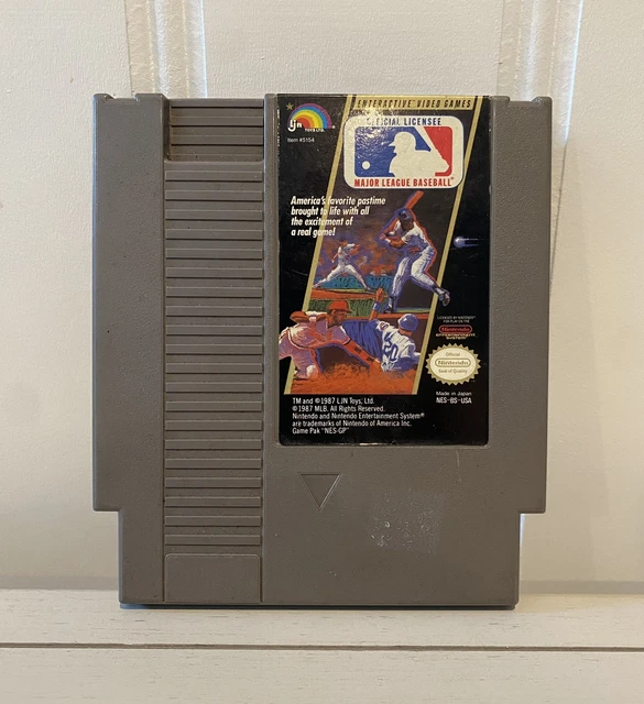 Major League Baseball MLB (NES, 1988) Authentic Nintendo FREE SHIPPING
