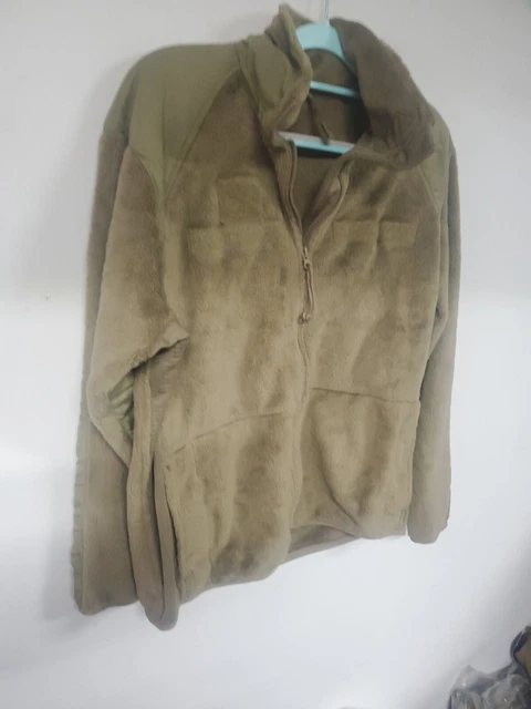 US Army USAF ECWCS Level 3 Multicam Coyote Brown Fleece Jacket Small Regular exc