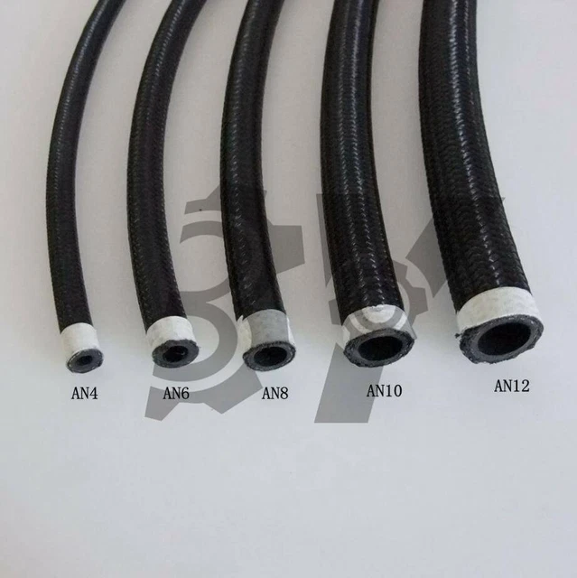 AN4-AN12 Oil Cooler Nylon Steel Braided Oil Fuel Line Hose Fitting End Adapter