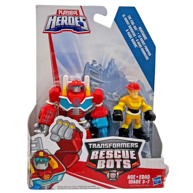 Playskool Heroes Transformers Rescue Bots HEATWAVE Fire-Bot & KADE BURNS Figures