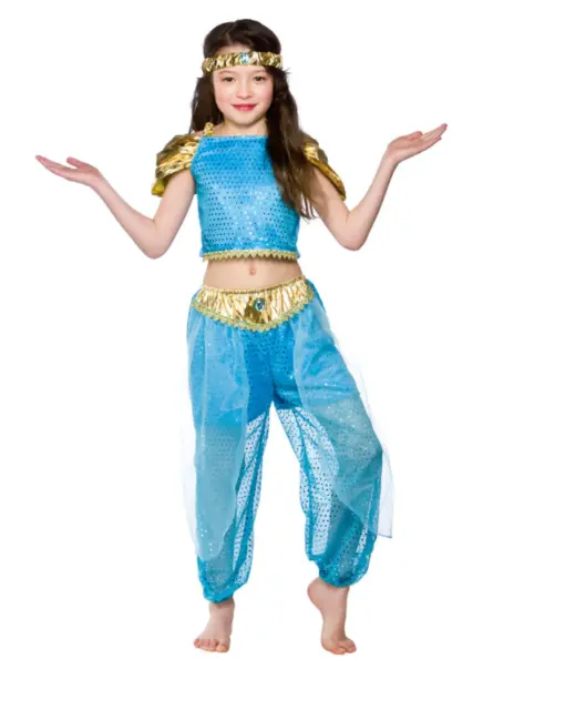 NUOVO costume abito elegante principessa araba gelsomino Disney World Book Day ragazze