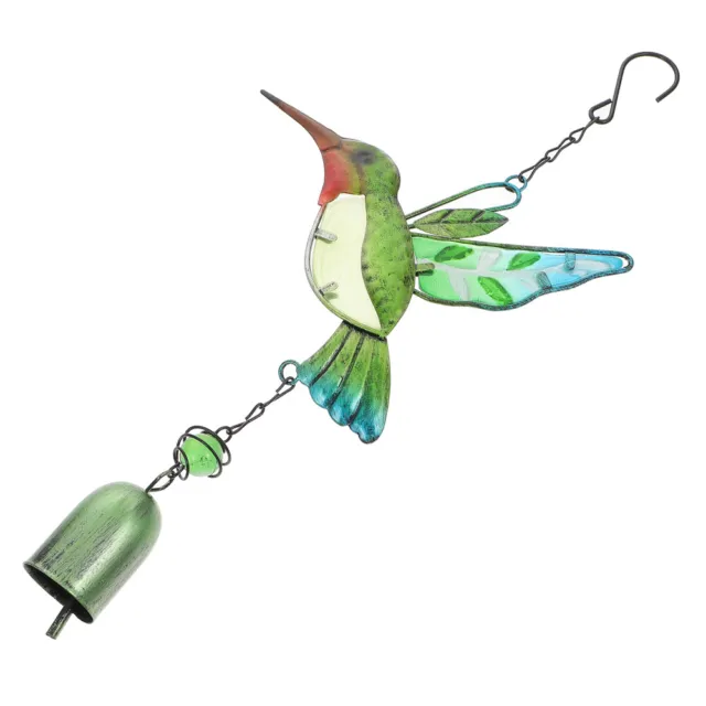 3 stücke bunte glas metall garten wandkunst dekoration hängen hummingbird