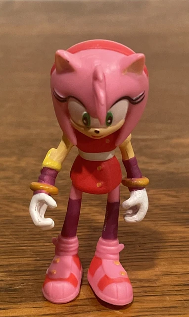 TOMY SONIC BOOM "Amy Rose" Sonic The Hedgehog Mini 3" Tall Poseable ...