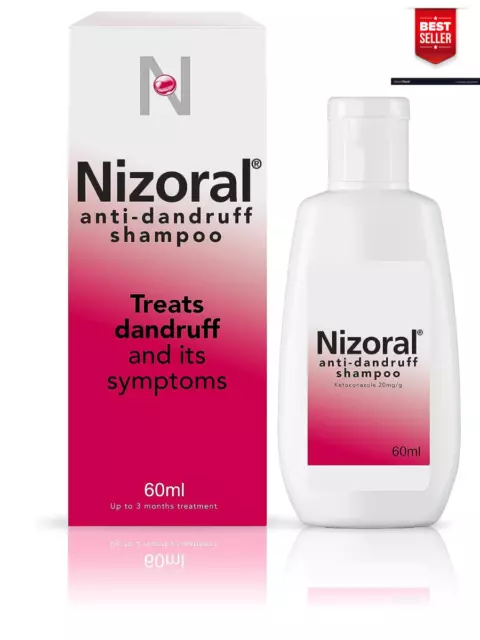 Nizoral Anti-dandruff Shampoo, Treats and Prevents Dandruff, 60 ml