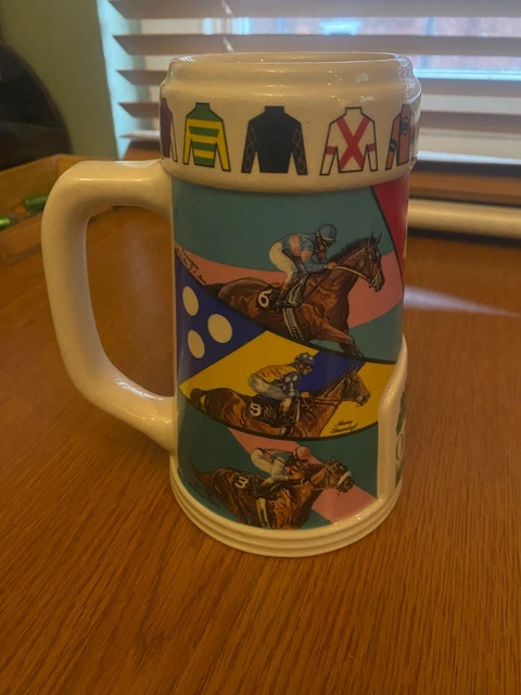 Oak Tree Stein Mug 1996 Limited Edition Horse Racing Association Santa Anita Oak Tree Stein Mug 1996 Limited Edition Horse Racing Association Santa Anita