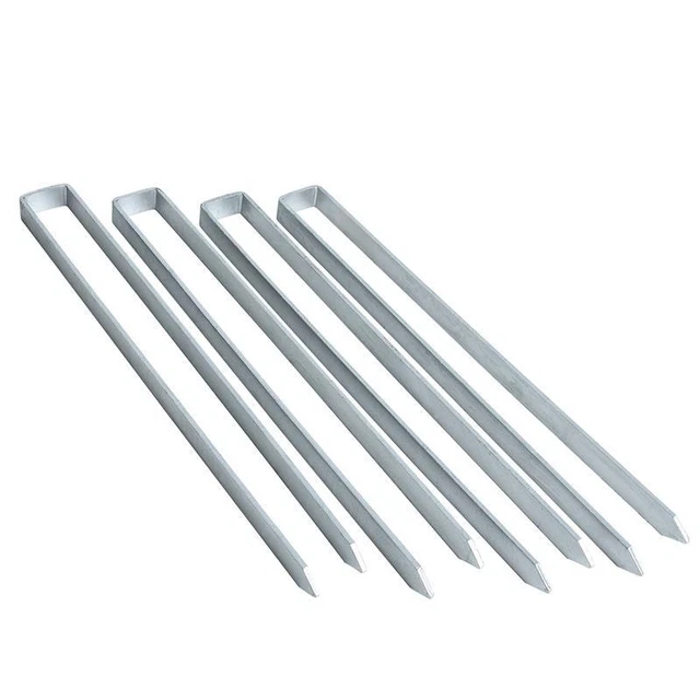 Erdanker Bodenanker 4er Set 40cm Erdspieß Metall Erdnagel Bodennagel Rosenbogen