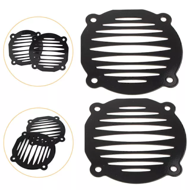 Black Motorcycle Speaker Grill Cover for Harley Electra Glide FLHT 2000-2013 11