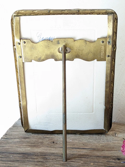 PRETTY FRENCH ANTIQUE METAL PICTURE FRAME LATE XIX th. C. LOUIS XV STYLE 3