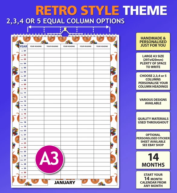 FAMILY ORGANISER CALENDAR 2023 2025 2025 Mums Wall Hanging Monthly