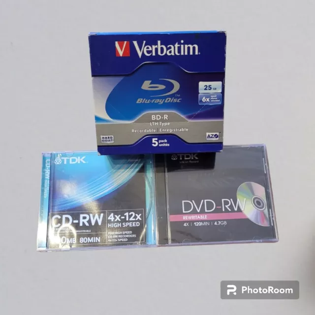 Cd, Dvd, Blu-Ray Vierge à graver