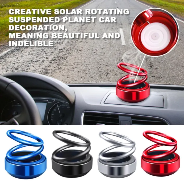 Solar Rotating Car Air Freshener Perfume Solar Auto Rotation