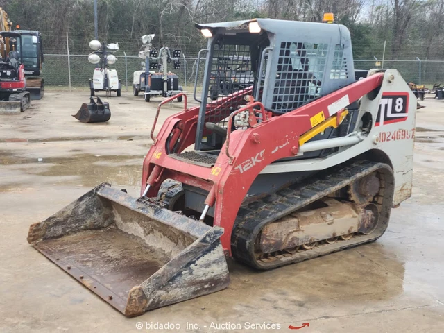 2018 Takeuchi TL8 Skid Steer Crawler Track Loader Aux Hyd Kubota Diesel bidadoo