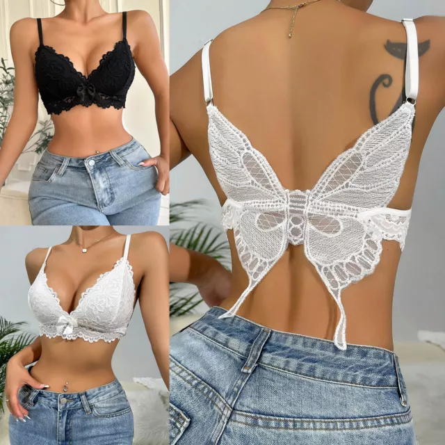 Womens Vest Floral Lace Underwear Camisole Lingerie Adult Bra Bedtime Nightwear