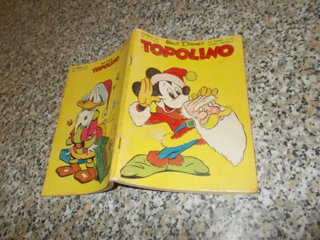 Topolino Libretto N.22 Originale Mondadori Disney Buono 1950 + Bollino E Gioco