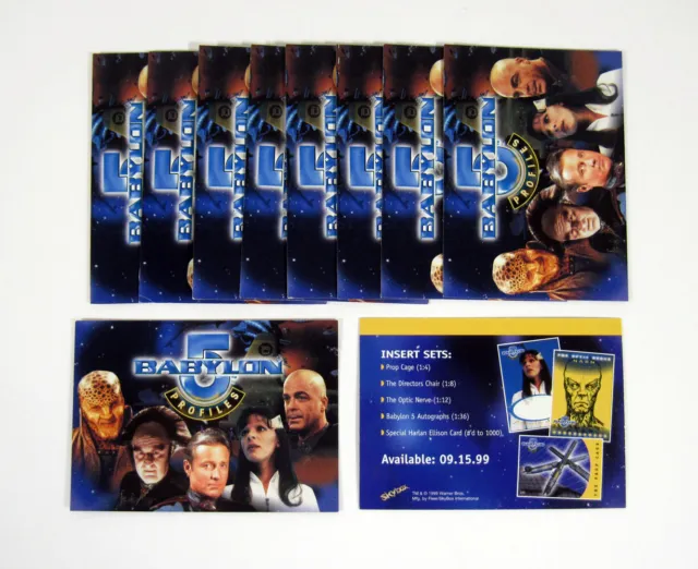 Lot of (10) 1999 Skybox Babylon 5 Profiles Promo Card (Unnumbered) Nm/Mt