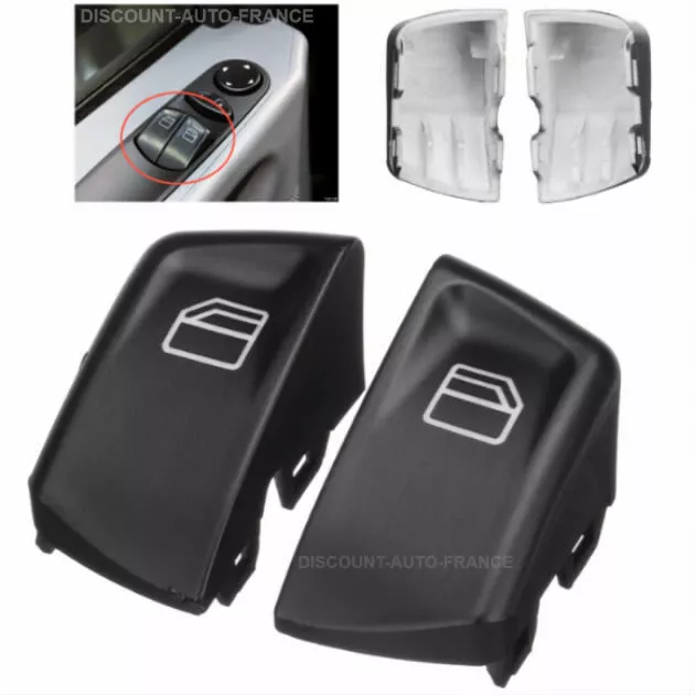 2x Mercedes Vito W639 Viano COQUE de BOUTON COMMANDE de leve vitre 2 PIECES