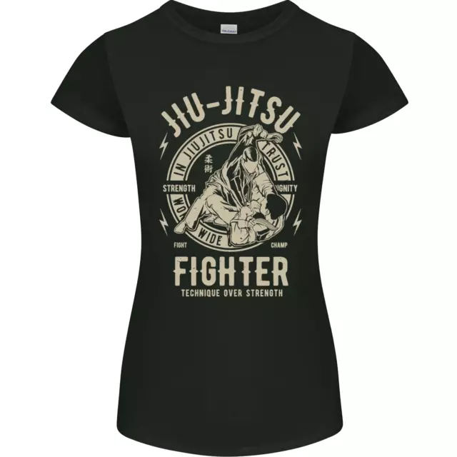 T-shirt donna Petite Cut Jiu Jitsu Fighter arti marziali miste MMA