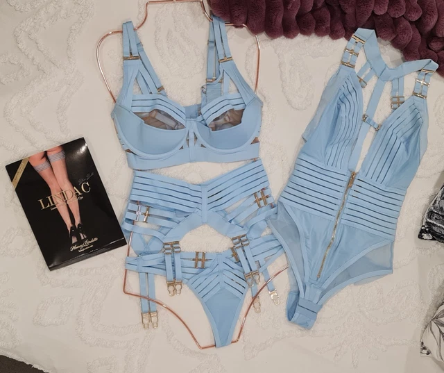 🌸 HONEY BIRDETTE Linda C Blue Set 10E, XS Suspender, XS Brief XS