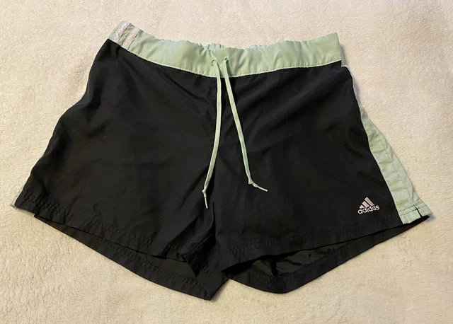 Adidas Black Mint Green Athletic Shorts Size L