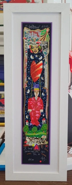 Francesco Musante serigrafia Il mio paracadute sei tu... arte casa arredamento