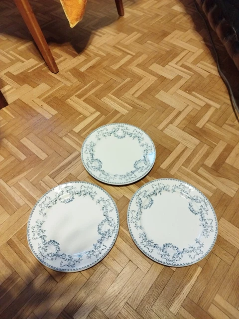 Sarreguemines Mozart 3 Assiettes Plates Faïence 23cm ( Moz2)