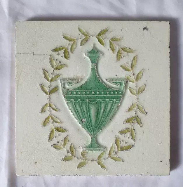 Elegant Neo-Classical Edwardian Design 6 Inch Antique Tile