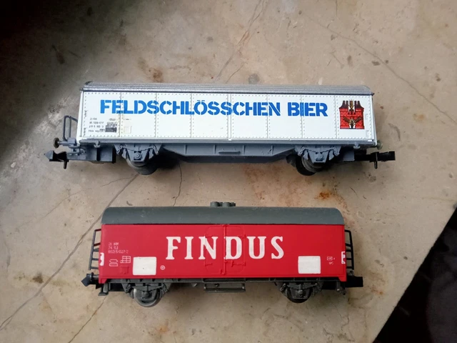 Lot De 2 Wagons Marchandises Publicitaires ESSO Et SMCF - Modélisme Ferroviaire