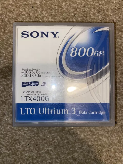 Sony LTX400G, Compressed 800gb  LTO Ultrium 3