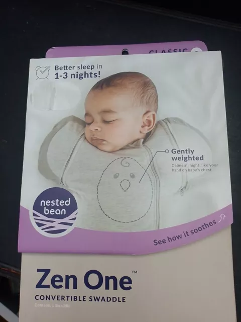 Nested Bean Zen One Gently Weighted Swaddle Wrap - Soft Pink - 3-6 Months Small