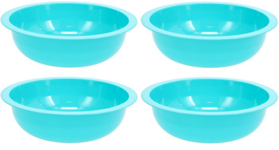Paquete de 4 tazones de gran tamaño azules 8" aptos para microondas y lavavajillas 46 oz envío gratuito