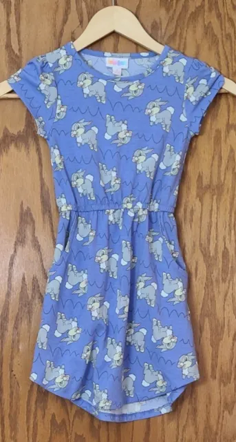 LulaRoe Disney Thumper Dress With Pockets Girl's Size 6