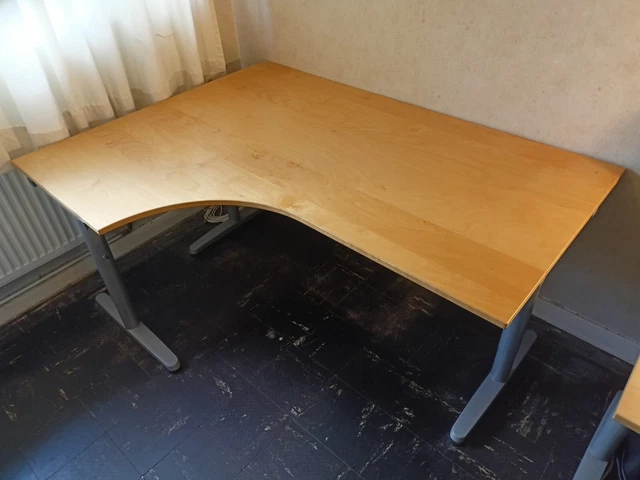 IKEA GALANT BEECH Wood Veneer Left Hand Corner Desk £50.00 - PicClick UK