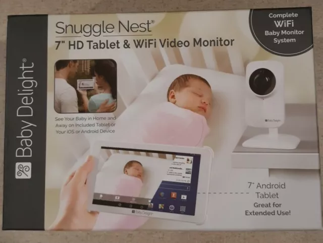 Baby Delight Snuggle Nest 7" HD Tablet & WiFi Video  Monitor - White