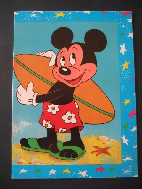Mickey Mouse. Ancien Cahier Scolaire Années 60