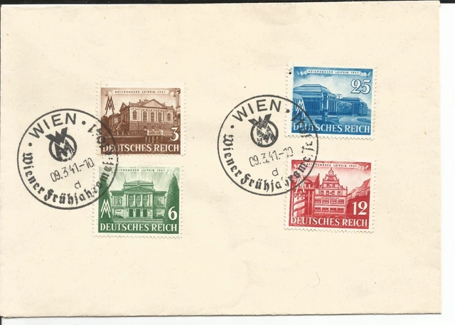 Briefmarken    Deutsches Reich  Marken auf Briefumschlag  gestempelt     ( 583 )