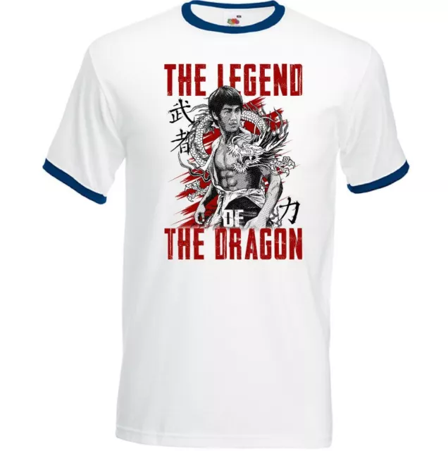 T-shirt uomo arti marziali Legend of the Dragon MMA allenamento top palestra 2