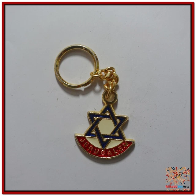 Etoile de David émaillée Jérusalem ISRAËL