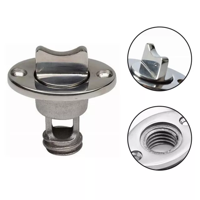 For Bateau Bouchon Vidange Huile Ovale Vidange Prise Od 1.9cm Argent 1x
