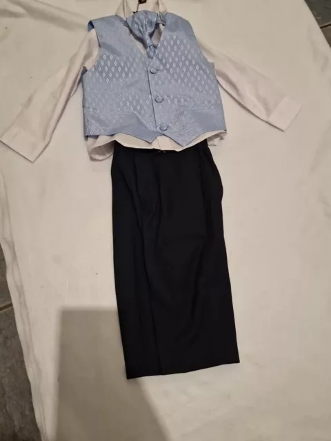 Jungen Taillenmantel, Hose, Shirt & Krawatte Eventanzug (1,5 - 2 Jahre) 24 Monate