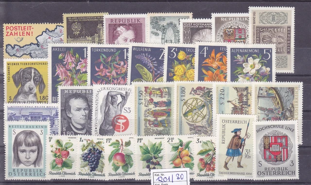 Österreich  Lot aus dem Jahr 1966 postfrisch siehe  Scan